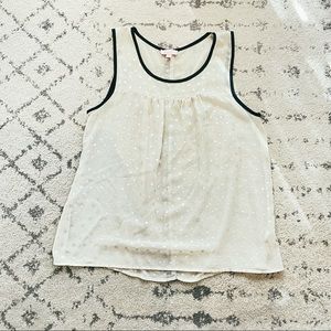 Gold Polka Dot Tank Top